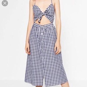 Zara gingham dress